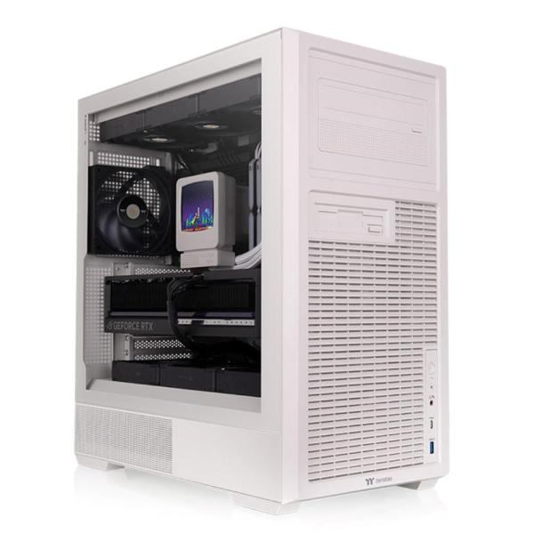 THERMALTAKE Case Retro 360 TG Mid Tower,  ATX,  Průhledná bočnice,  1x 120mm Fan,  béžová