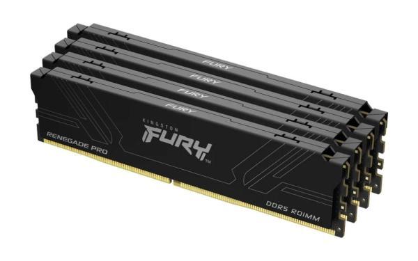 Kingston FURY Renegade Pro/ DDR5/ 128GB/ 7600MHz/ CL40/ 4x32GB/ Black
