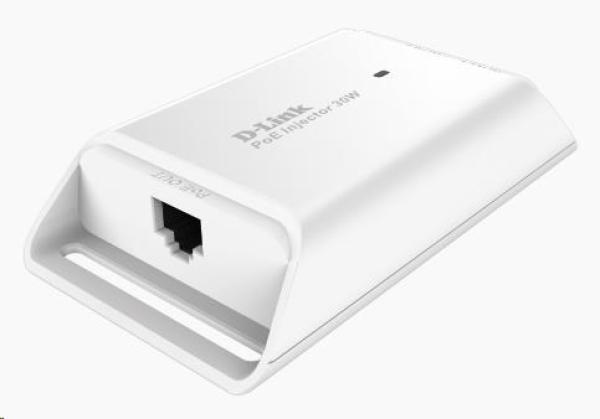 D-Link DPE-301GI 1portový gigabitový 30W PoE+ injektor,  802.3at