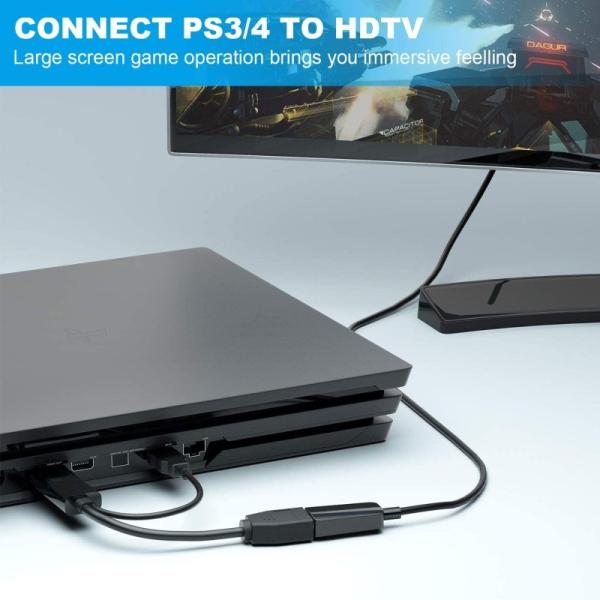 Adaptér PREMIUMCORD HDMI na DisplayPort s napájacím zdrojom3