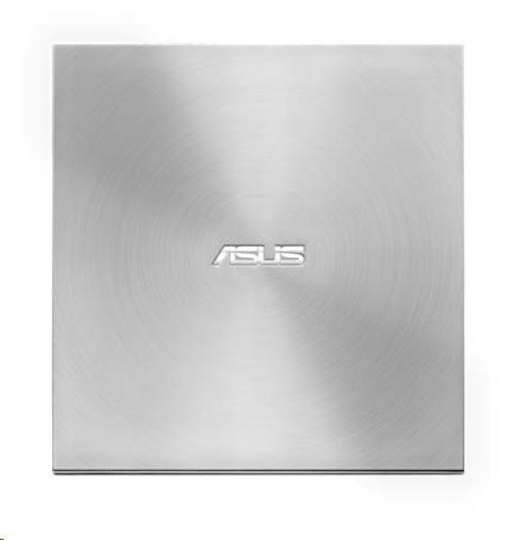 ASUS DVD Writer SDRW-08U7M-U SILVER RETAIL,  externá tenká DVD-RW,  strieborná,  USB0