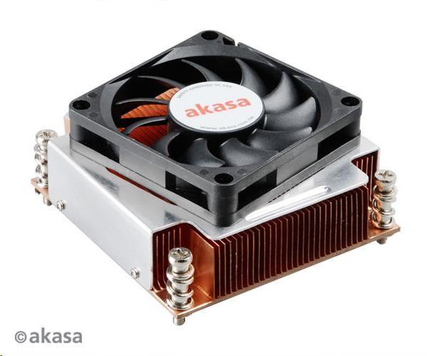 AKASA chladič CPU AK-CC6502BT01 pre Intel LGA 2011,  medené jadro,  70mm PWM ventilátor,  pre 2U skrine
