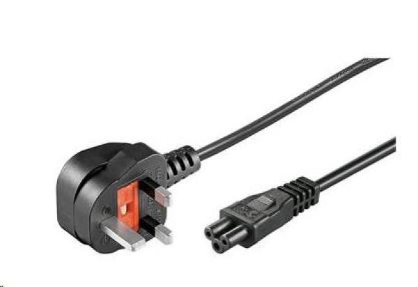 PREMIUMCORD Napájací kábel 230V/ 10A,  priamy pre Veľkú Britániu,  2 m