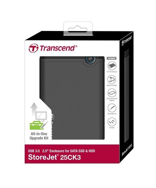 TRANSCEND SSD/ HDD Upgrade Kit pre 2, 5" disky,  USB 3.0