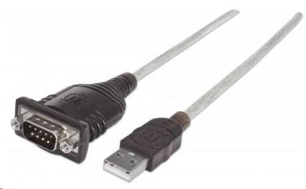 MANHATTAN prevodník USB na sériový port (čip FTDI FT232RL,  45 cm)