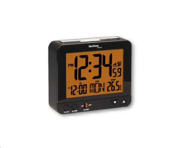 TechnoLine WT 195 - digitální budík černý s teploměrem0