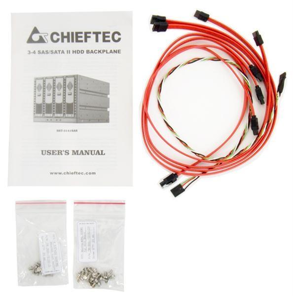 Interný box CHIEFTEC 3x 5, 25" pre 4x SAS/ SATA HDD,  čierny,  hot-swap,  ALU2