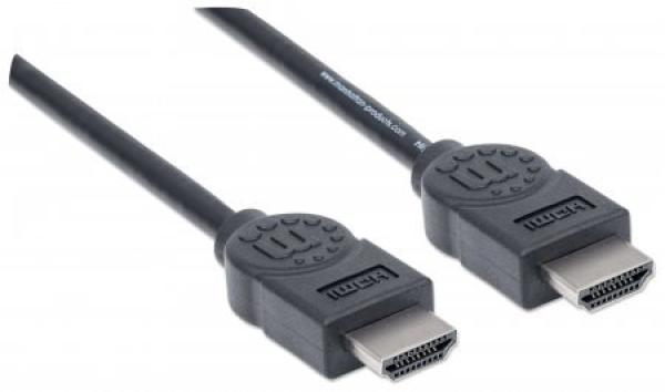MANHATTAN kábel High Speed HDMI 4K,  3D,  samec na samca,  tienený,  čierny,  1, 8 m1