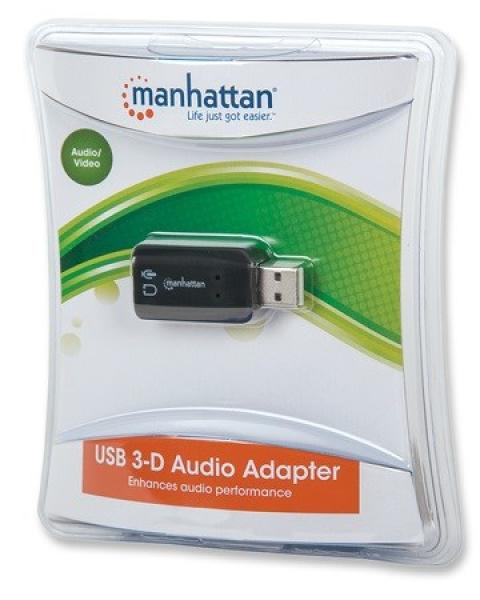 MANHATTAN Zvuková karta USB 3-D Sound Adapter8