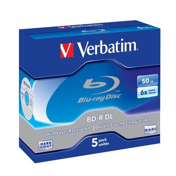 VERBATIM BD-R(5-pack)/DualLayer/Jewel/6X/50GB0