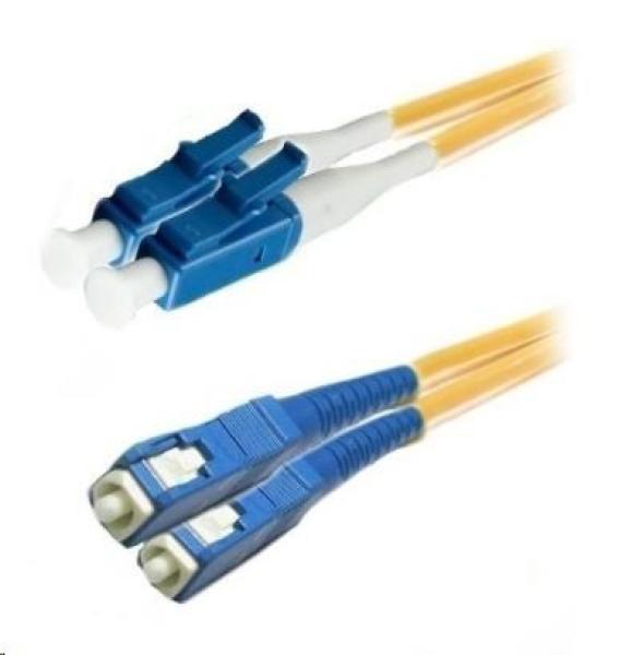 Duplexní patch kabel SM 9/ 125,  OS2,  LC-SC,  LS0H,  1m