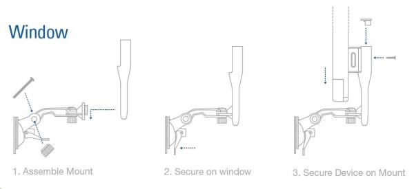 UBNT NanoStatio Mount NS-WM [držiak pre všetky typy nanostaníc na okno/ stenu]4
