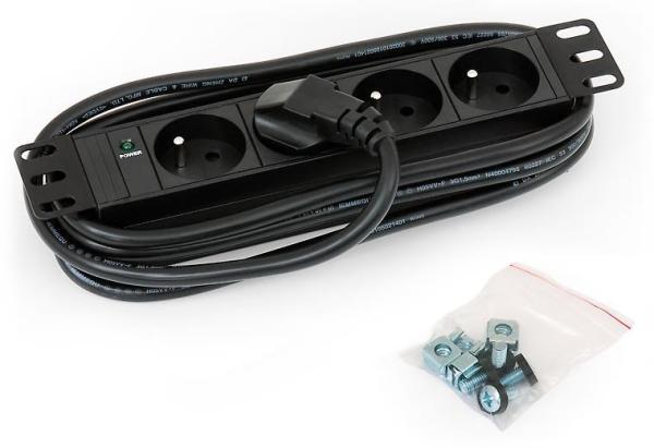 TRITON 10" rozvádzač 4x230V CSN- 2m, čierny