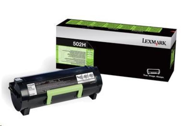 Čierny toner LEXMARK 502H pre MS310/ MS410/ MS510/ MS610 z programu Lexmark Return,  (5 000 strán)