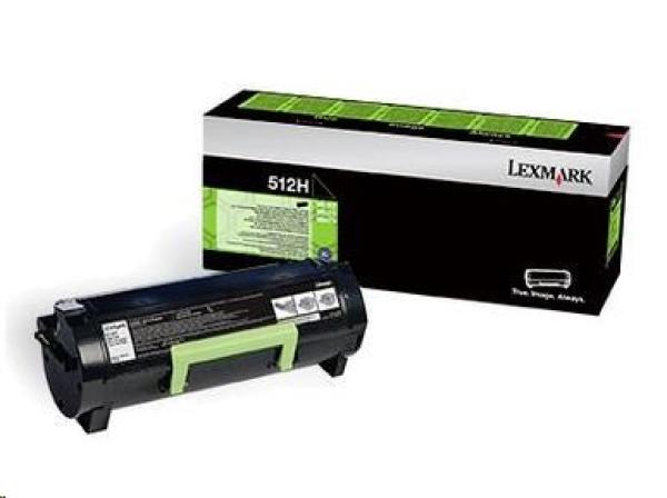 LEXMARK čierny toner 512H pre MS312/ MS415,  z programu Lexmark Return (5 000 strán)