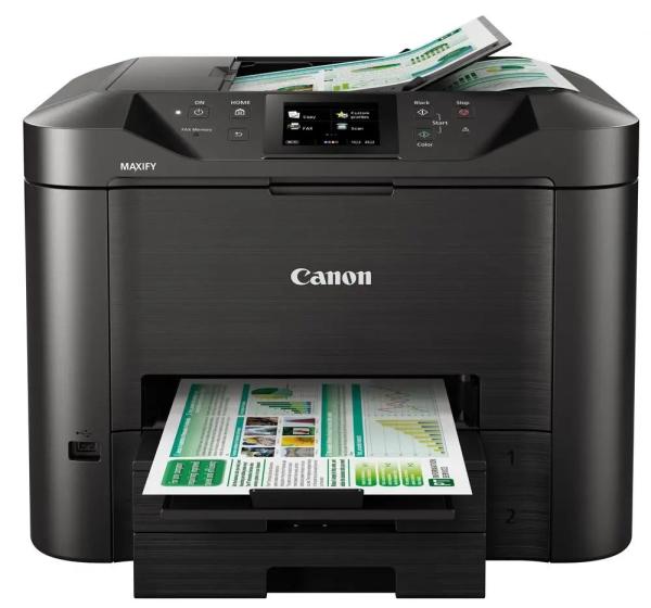 Canon MAXIFY MB5450 - farebný,  MF (tlač,  kopírka,  skenovanie,  fax,  cloud),  obojstranný tlač,  ADF,  USB,  Wi-Fi2