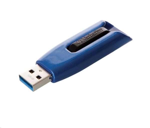 VERBATIM Flash disk 128 GB V3 MAX,  USB 3.0,  modrá0