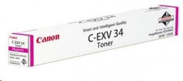 Canon Toner C-EXV 34 M purpurová pro iR-CR2030,  C2100,  C2220i,  C2225i,  C2230i (51 000 str.)