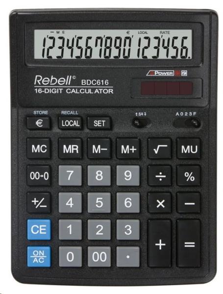Rebell kalkulačka - stolní - BDC616