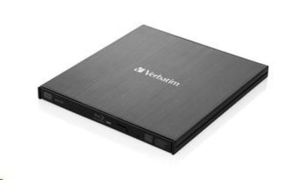 VERBATIM Slimline Blu-ray Rewriter USB 3.0 Bezplatný BR disk 25 GB (CD DVD BD Mdisc)