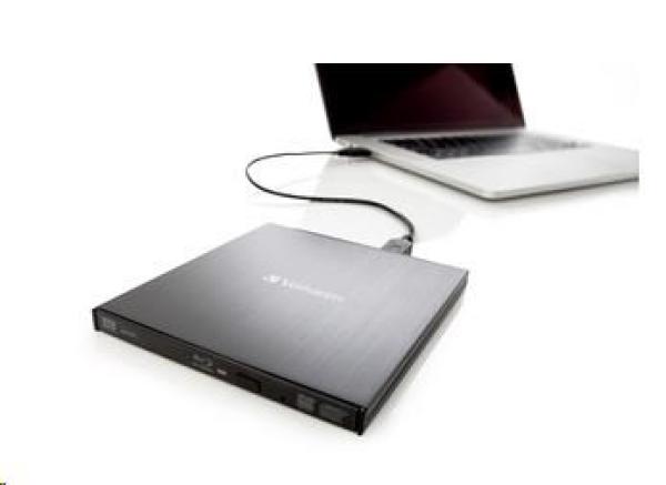 VERBATIM Slimline Blu-ray Rewriter USB 3.0 Bezplatný BR disk 25 GB (CD DVD BD Mdisc)3