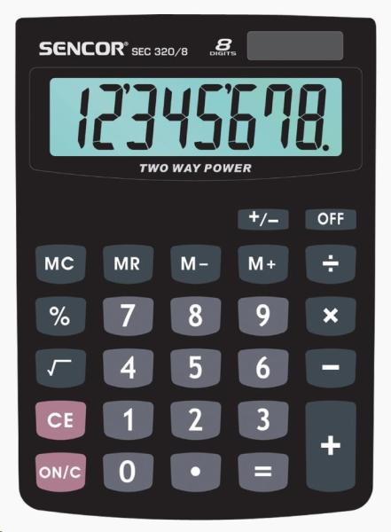 Sencor kalkulačka  SEC 320/ 8