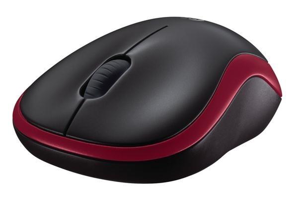 Bezdrôtová myš Logitech M185,  červená