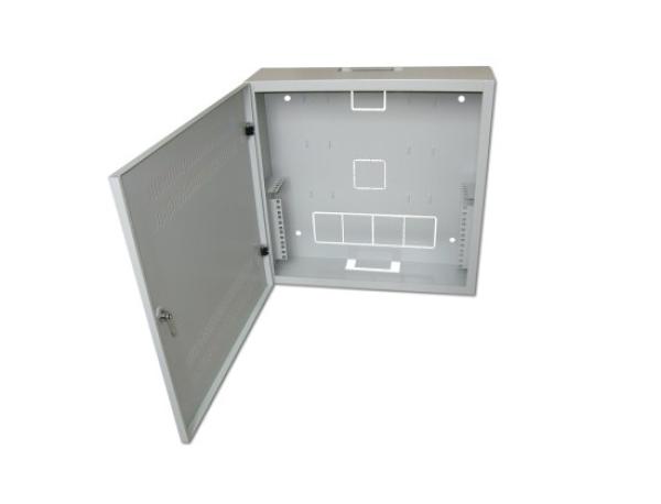 LEXI-Net 19" nástěnný vertikální rozvaděč SOHO 2U+4U 540x170, perforované dveře, šedý0