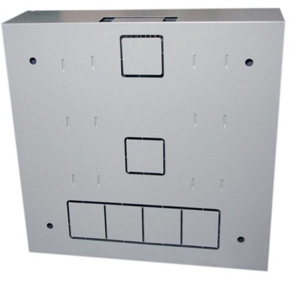 LEXI-Net 19" nástěnný vertikální rozvaděč SOHO 2U+4U 540x170, perforované dveře, šedý3
