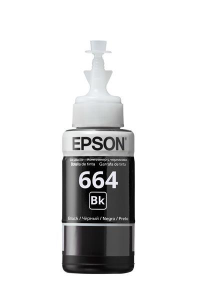 Čierny atrament EPSON T6641 Nádobka s čiernym atramentom 70 ml pre L100/ L200/ L550/ L1300/ L355/ 365