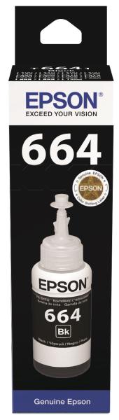 Čierny atrament EPSON T6641 Nádobka s čiernym atramentom 70 ml pre L100/ L200/ L550/ L1300/ L355/ 3651
