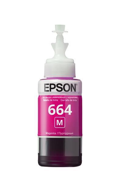 Atramentová tyčinka EPSON T6643 Purpurový atrament 70 ml pre L100/L200/L550/L1300/L355/365