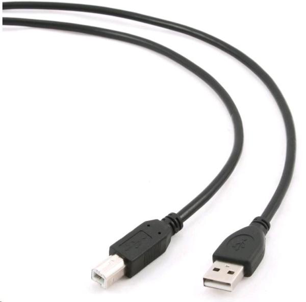 Kábel USB GEMBIRD 2.0 A-B kábel 4, 5 m Professional (čierny,  pozlátené kontakty)