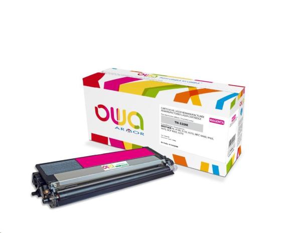 OWA Armor toner pre BROTHER HL 4140,  4150,  4570,  MFC 9460 DCP 9055,  9270,  1500 strán,  TN320M,  červená/ purpurová (TN-320