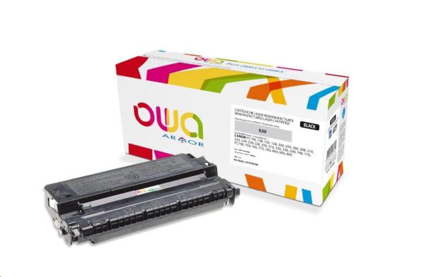 OWA Armor toner pre CANON FC 204,  230, 310, 330, 336, 530, 740, 770 PC860,  880,  890,  4000 strán,  E30,  čierna/ čierna (E-30)