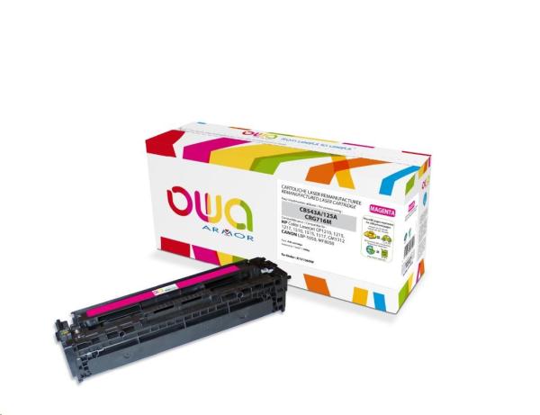 OWA Armor toner pre HP Color Laserjet CP1210,  1215,  1510,  1400 strán,  CB543A,  červená/ purpurová