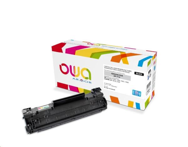 OWA Armor toner pre HP Laserjet P1005,  1006,  1007,  1008,  2500 strán,  CB435A JUMBO,  čierna/ čierna