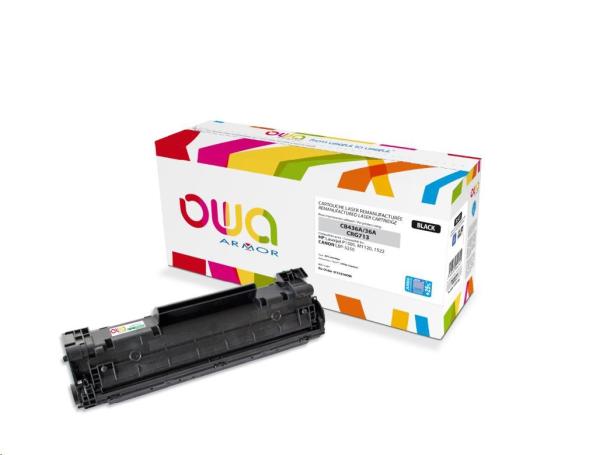 OWA Armor toner pre HP Laserjet P1505,  M1120,  1522,  2550 strán,  CB436A JUMBO,  čierna/ čierna