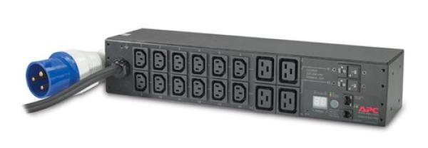 APC Rack PDU, meraná, 2U, 32A, 230V, (12)C13 a (4)C19, IEC-309 32A 2P+E 3.66m