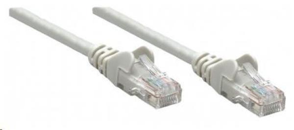 Intellinet patch kábel,  Cat6 Certified,  CU,  UTP,  PVC,  RJ45,  1m,  sivý1