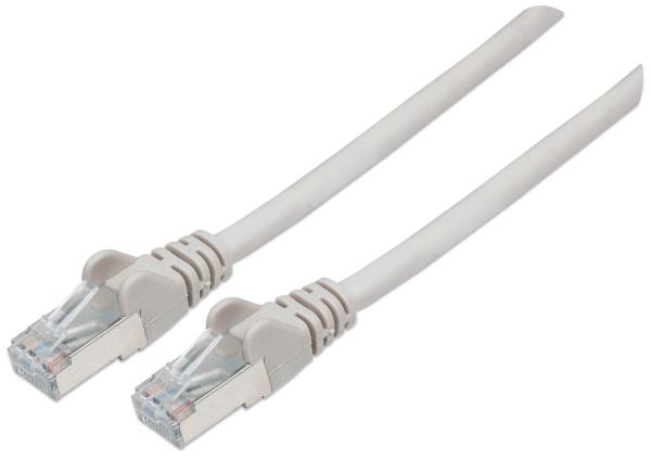 Intellinet patch kábel,  Cat6A Certified,  CU,  SFTP,  LSOH,  RJ45,  30 m,  sivý