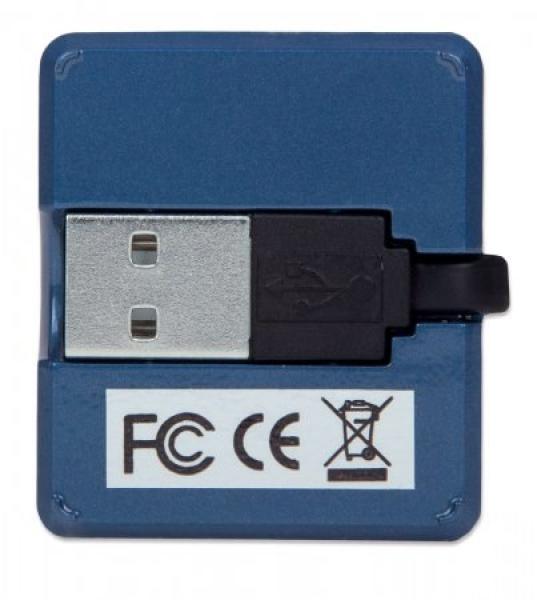 MANHATTAN USB 2.0 Micro Hub,  4 porty,  napájanie zbernice2