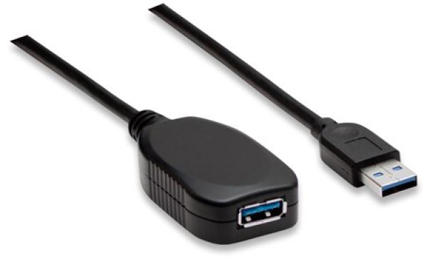 MANHATTAN USB kábel 3.0 A-A predĺženie 5 m (čierne)0
