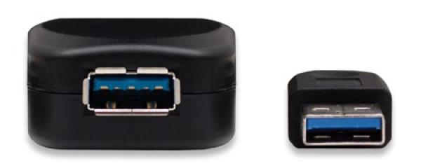 MANHATTAN USB kábel 3.0 A-A predĺženie 5 m (čierne)2