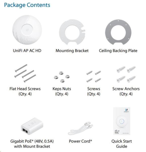 UBNT UniFi AP AC HD [vnútorný/ vonkajší AP,  2.4GHz(800Mbps)+5GHz(1733Mbps),  4x4 MU-MIMO,  802.11a/ b/ g/ n/ ac/ ac-wave2]1