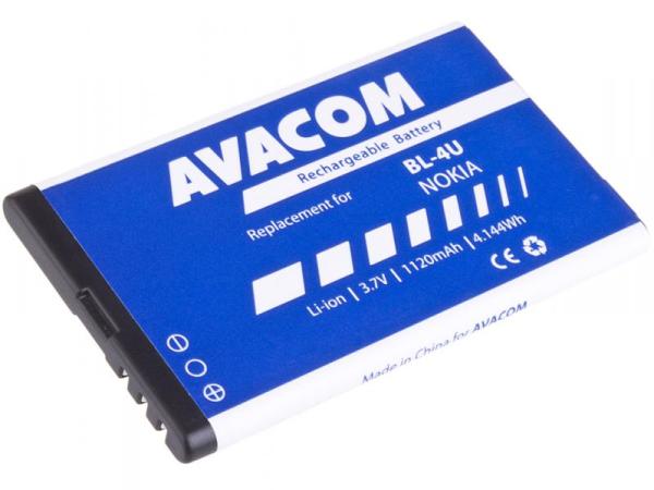 Batéria AVACOM GSNO-BL4U-S1120A do mobilu Nokia 5530, E66, 5530, E75, 5730, Li-Ion 3, 7 V 1120mAh