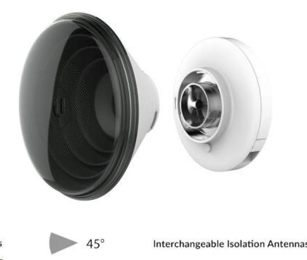 UBNT airMAX IsoStation IS-5AC [AP/ Klient 450+Mbps,  256QAM,  45° rohová anténa,  14dBi,  airMAX ac]3