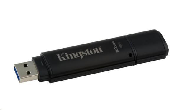 Kingston 32GB DataTraveler 4000 G2DM (USB 3.0,  256-bitové šifrovanie AES)
