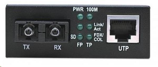 Intellinet Ethernet konvertor,  100Base-TX (RJ45) na 100Base-FX (SC) multimode,  2 km2