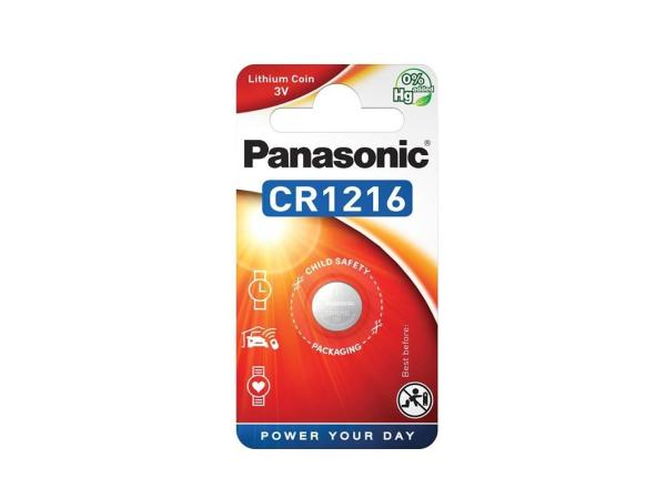 PANASONIC Lithiová baterie (knoflíková) CR-1216EL/ 1B  3V (Blistr 1ks)